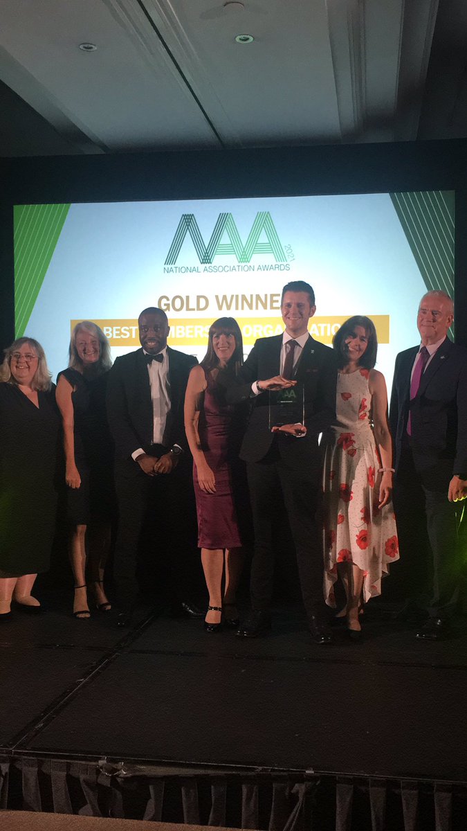 NAAwardsUK's tweet photo. @IoH_Online You did it!! Massive well done for winning our gold award for Best Membership Organisation (Over 10,000 Members)! 🏆🥂👏 https://t.co/IGhM1wLHF9