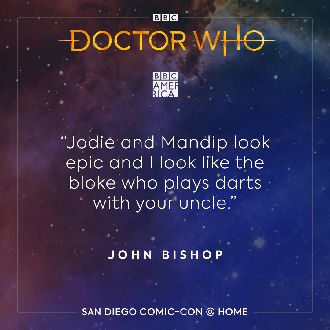 DoctorWho_BBCA's tweet image. A few tantalizing soundbites from Sunday&apos;s #ComicConAtHome panel. #Series13 #DoctorWho