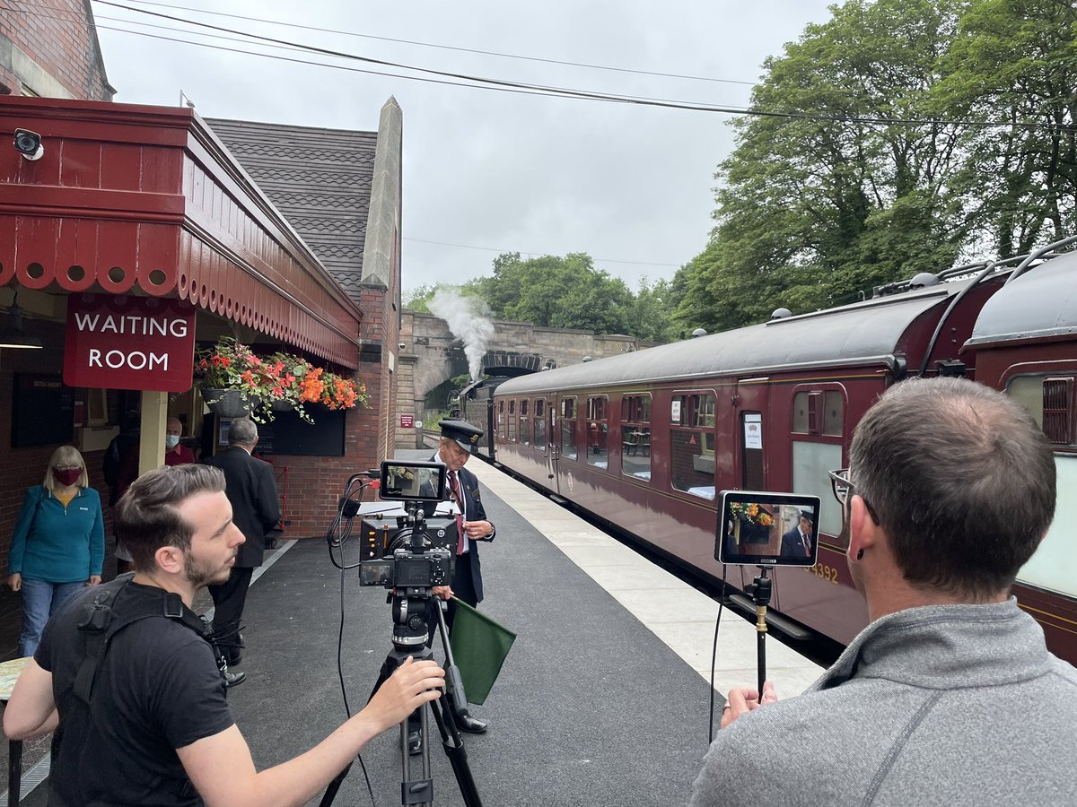 Getting ready to travel on the Staffordshire Express with <a href="/EnjoyStaffs/">Visit Staffordshire</a> . It’ll be magic.