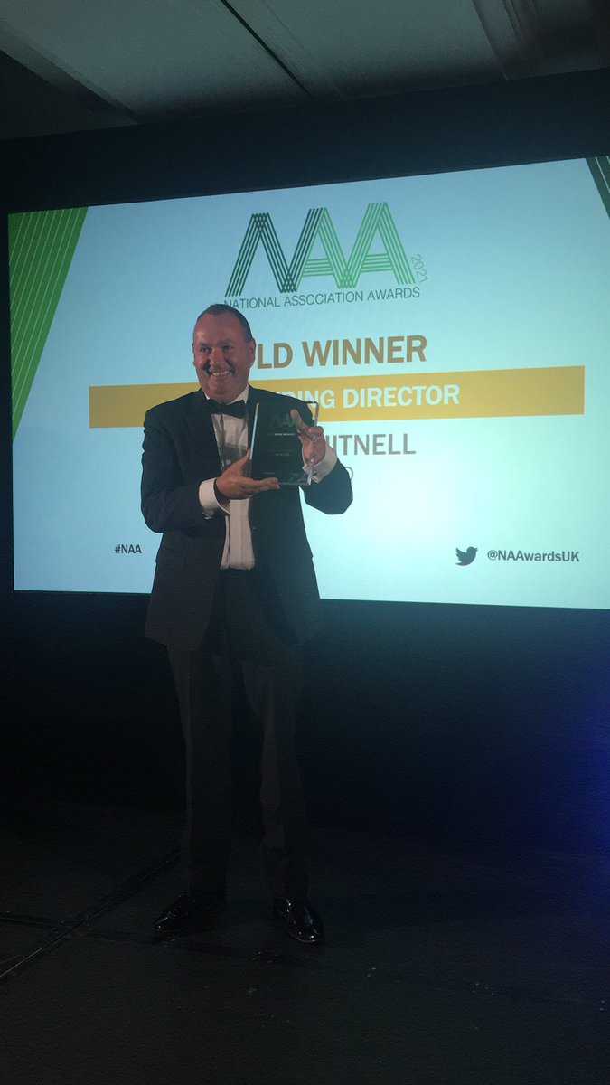 Celebrating a gold win for Paul Whitnell taking home a gold award for our #NAA Outstanding director award 2021!!👏👏 massive well done!!