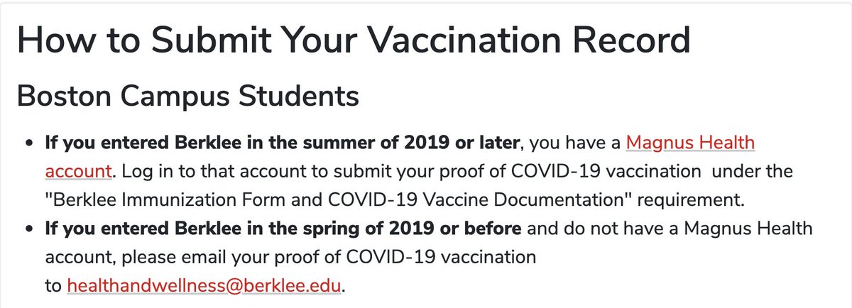 BOSTON CAMPUS STUDENTS: Submit your vaccination record by the deadline—August 1 for residential students and August 15 for commuter students—in order to enroll for the fall semester and join your classmates on day one.