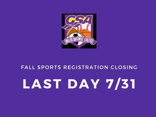 GSAAthletics's tweet photo. @PHRoanokesports @SoutheastRec @PLAYRoanoke @RCPSAthletics @WFAthletics 

Last day! Let’s make it count. https://t.co/hOTAOdfsSg