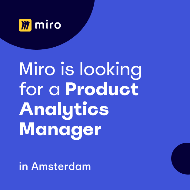 iOS_Arj's tweet image. Miro is looking to hire multiple Product Analytics Manager&apos;s for our offices in Amsterdam &amp;amp; Berlin. 
miro.com/careers/vacanc…
#Productanalytics #productanalyst #analytics