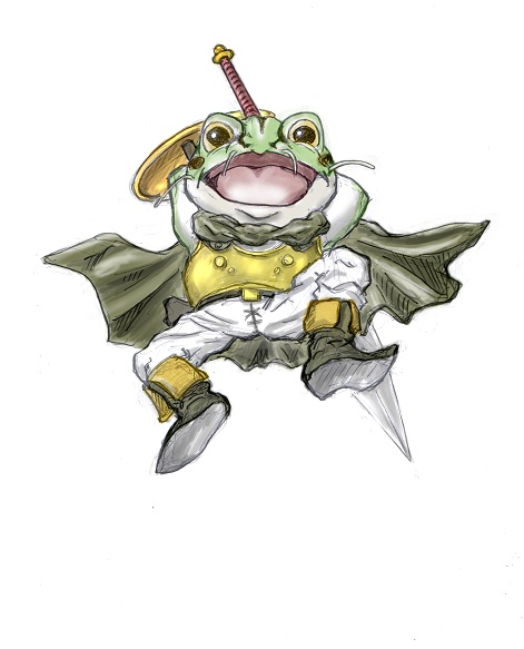 Kanryu E 突然 カエルが描きたくなったので 上からの斬撃をイメージして描いてみました クロノトリガー カエル イラスト T Co T8t6mpsfqc Twitter