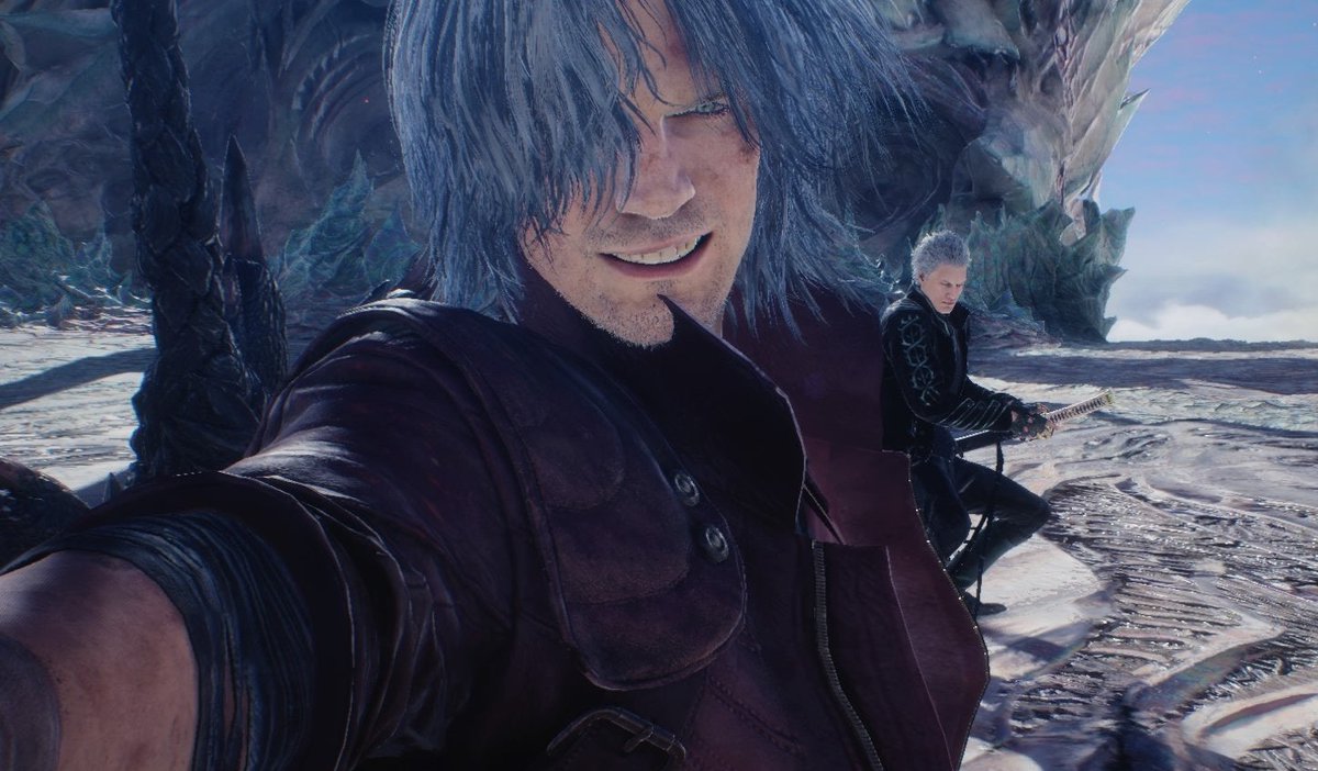 baseddante's tweet image. Gooood mornin' today I'm with vergil (again) he needs to learn to be cool sometimes yeah yeah now let's rock baby