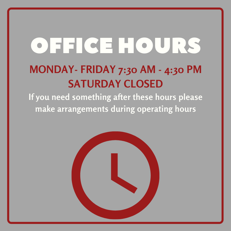 TMKBakersville's tweet photo. Starting on July 31st the office will be closed on Saturday's. https://t.co/N86k8970UY
