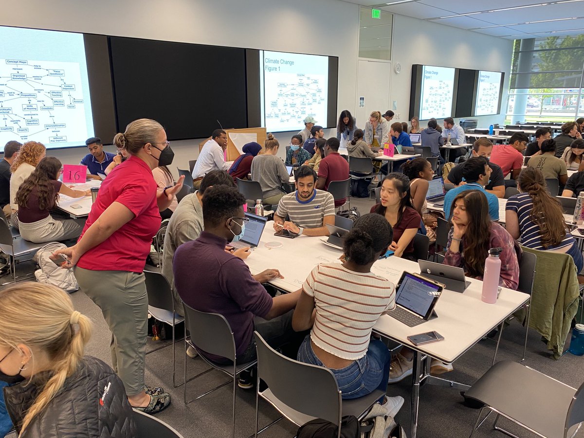 Love seeing @CWRSOM students #systemsthinking on #climatechange  with #conceptmaps thanks ⁦<a href="/hgullett/">Heidi Gullett (she/her)</a>⁩
