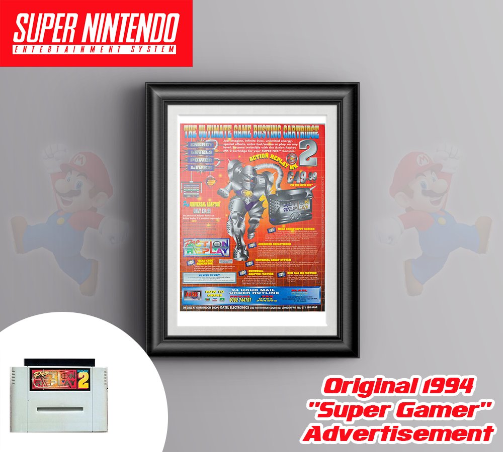 Remember this ad from 1994? 😮

Super Gamer May 1994 - Action Replay MK2 🤘
ebay.co.uk/itm/3247298321…

#RETROGAMING #retrogames #SNES #Retro #collectors