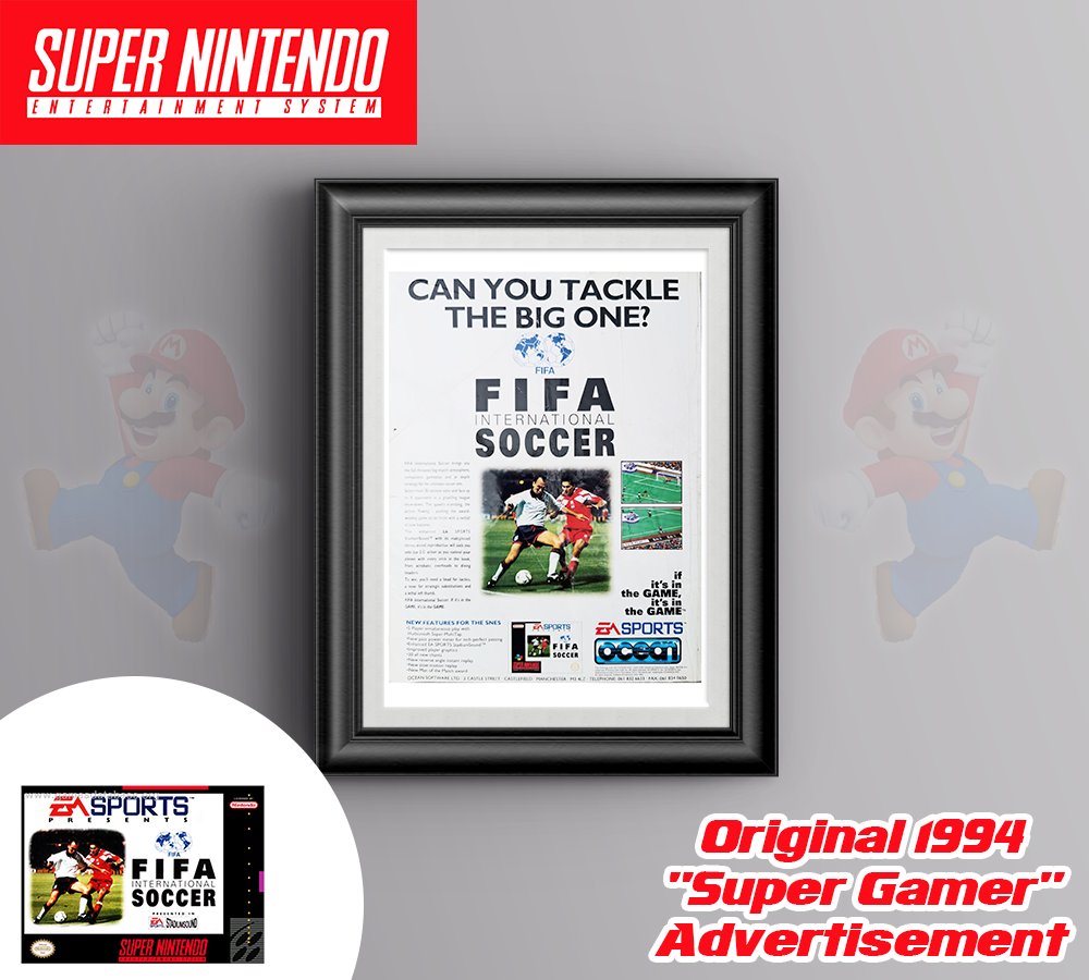 Remember this ad from 1994? 😮
#RETROGAMING #retrogames #SNES #Retro #collectors 

FIFA International Soccer SNES
(Super Gamer May 1994)
ebay.co.uk/itm/3247298314…