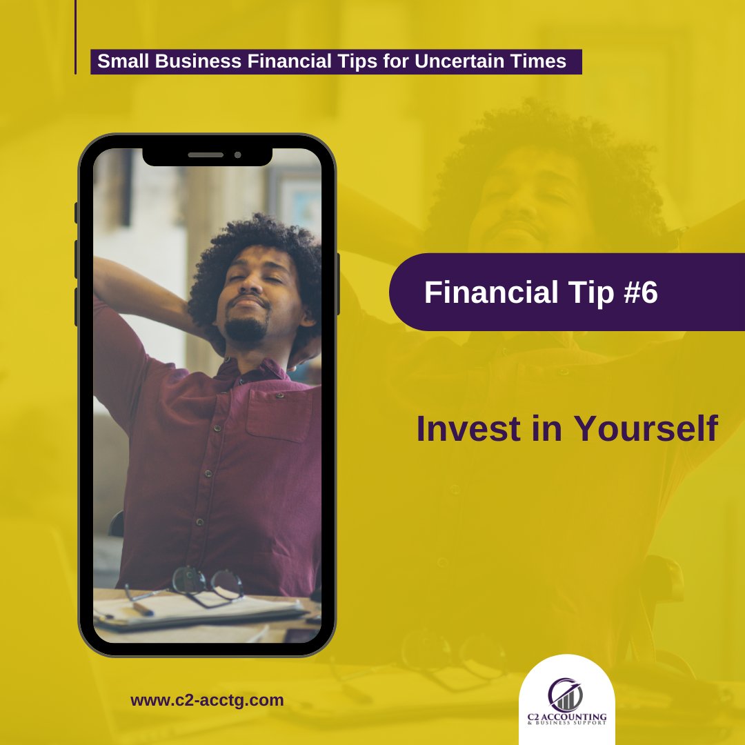 Did I just say invest in yourself during uncertain times? Yes, I did!

You should be investing in your education and continued growth at all times, do not let uncertain times change that. 

#businesslife
#accountinglife
#accountingfirm
#financialaccounting
#c2accounting