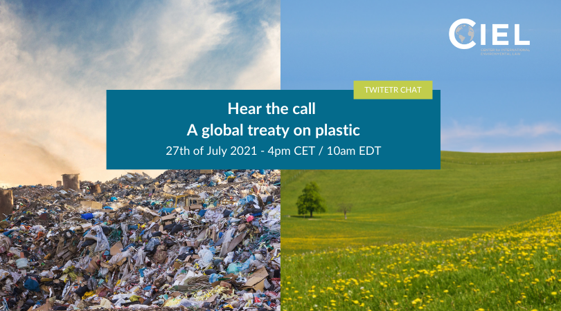 brkfreeplastic's tweet image. Today we are joining @ciel_tweets and other organizations to discuss why we urgently need an international legally binding agreement to tackle the #Plastic crisis, what such an agreement looks like, and what it should address.
Join the #PlasticsTreatyHour!
#BreakFreeFromPlastic