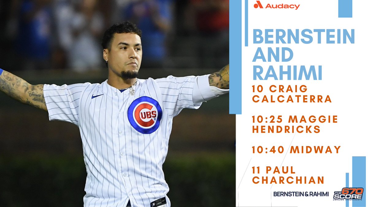 Rahimi_Harris's tweet photo. Bernstein &amp; Rahimi | 07.27.21
-Javy, #Cubs walk it off
-#WhiteSox fall short in Eloy's return
-#Bears camp opens
-Simone Biles withdraws from group event
-10 @craigcalcaterra 
-10:25 @maggiehendricks 
-11 @PaulCharchian in studio
https://t.co/EO2Vcad72j
https://t.co/2CwoqblZvq https://t.co/lglxZw3ZmQ