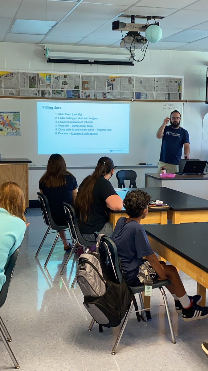 CW Science Research Institute (@cw_sri) on Twitter photo Happening now <a href="/cw_sri/">CW Science Research Institute</a>- basics of food safety and preservation with <a href="/PennStateExt/">Food & Health</a> Andy Hirneisen. Happening now <a href="/cw_sri/">CW Science Research Institute</a>- basics of food safety and preservation with <a href="/PennStateExt/">Food & Health</a> Andy Hirneisen.