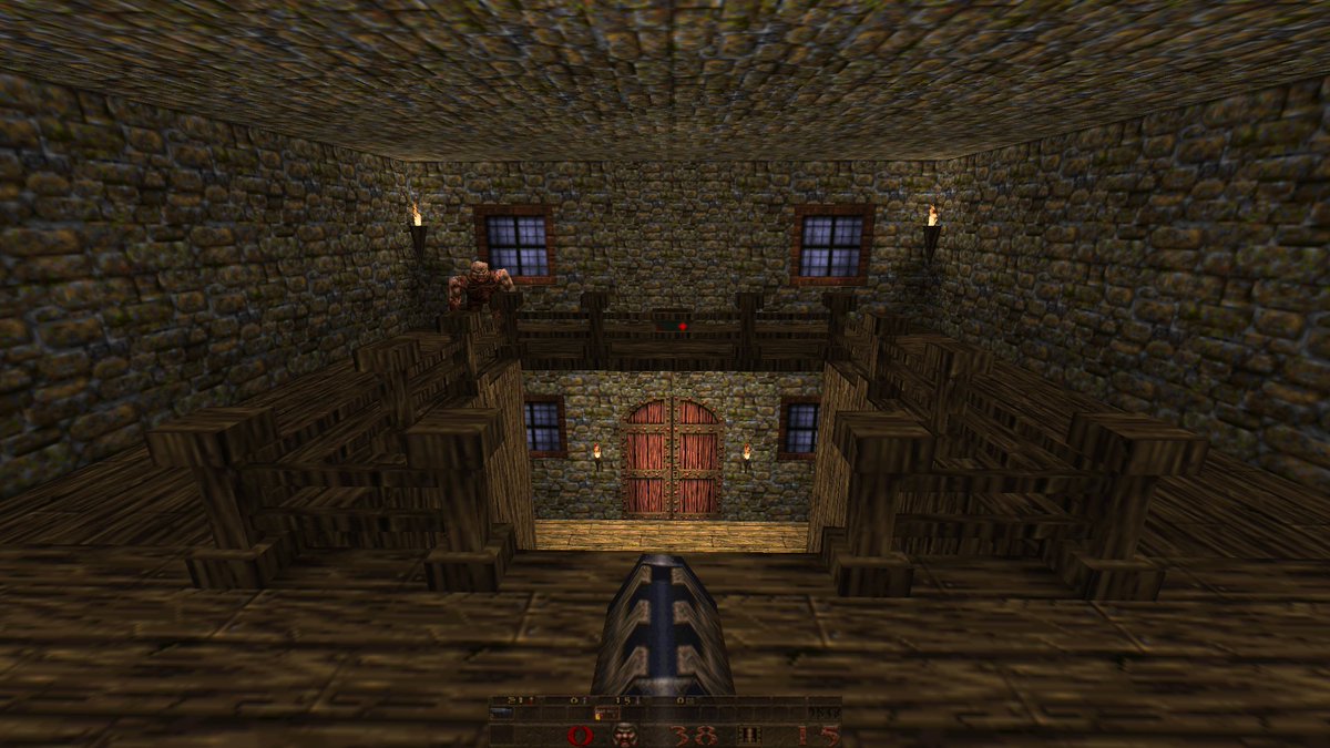 EightBitVic's tweet image. Screenshots from my first map in #trenchbroom #quakemapping