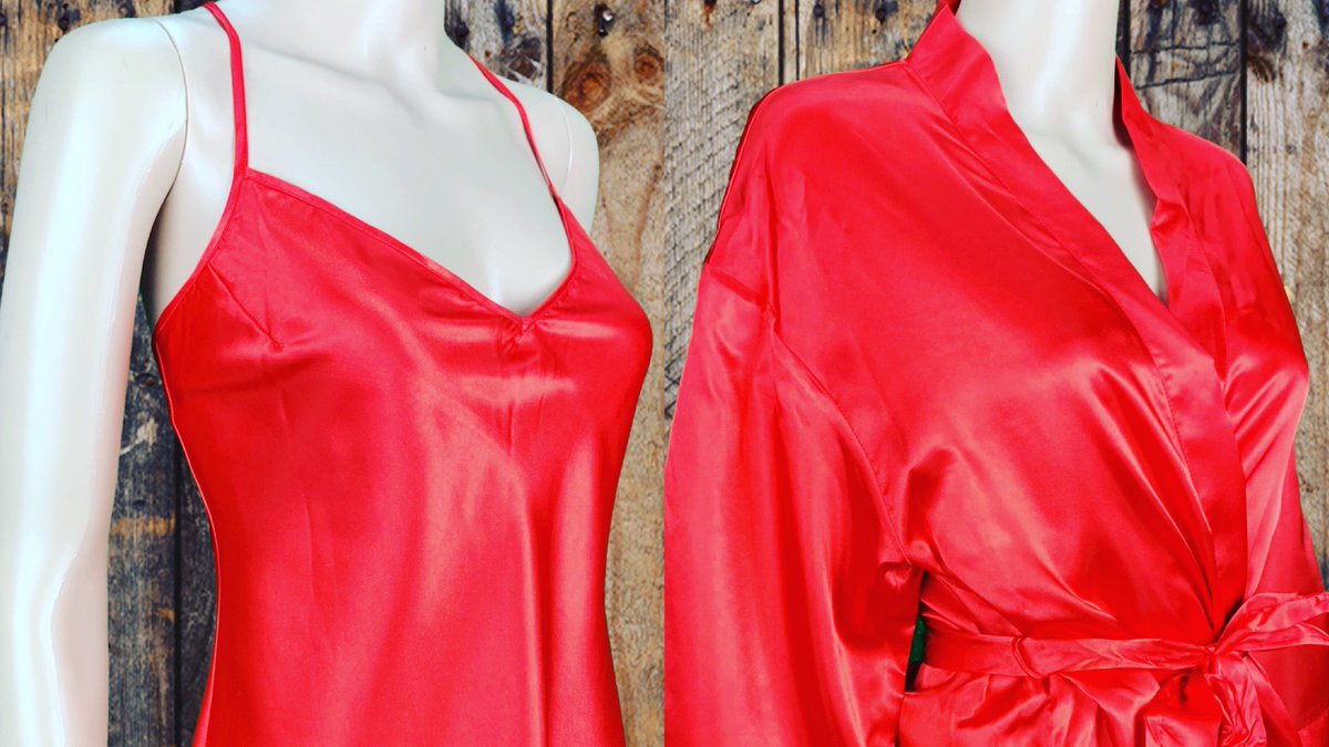 honorintimates's tweet image. Cover up with the Madeline Red Charmeuse Robe and Nightie! 😍Sizes S-L. honoringintimates.com/robes-sleepwea… #christianmarriage #godlywife #awesomemarriage