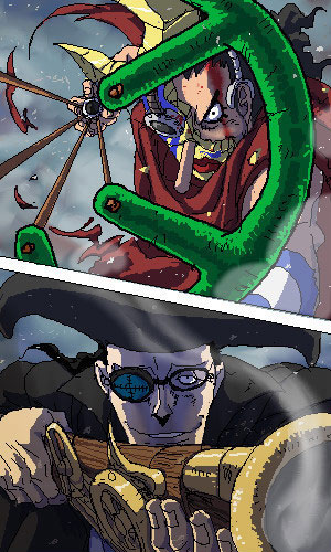 ウソップの狙撃手の腕は原作でも折り紙付きだけど、いつかこの組み合わせを見てみたいという個人的願望…
話の展開的に、今後絶対黒ひげたちとぶつかる…よね? 