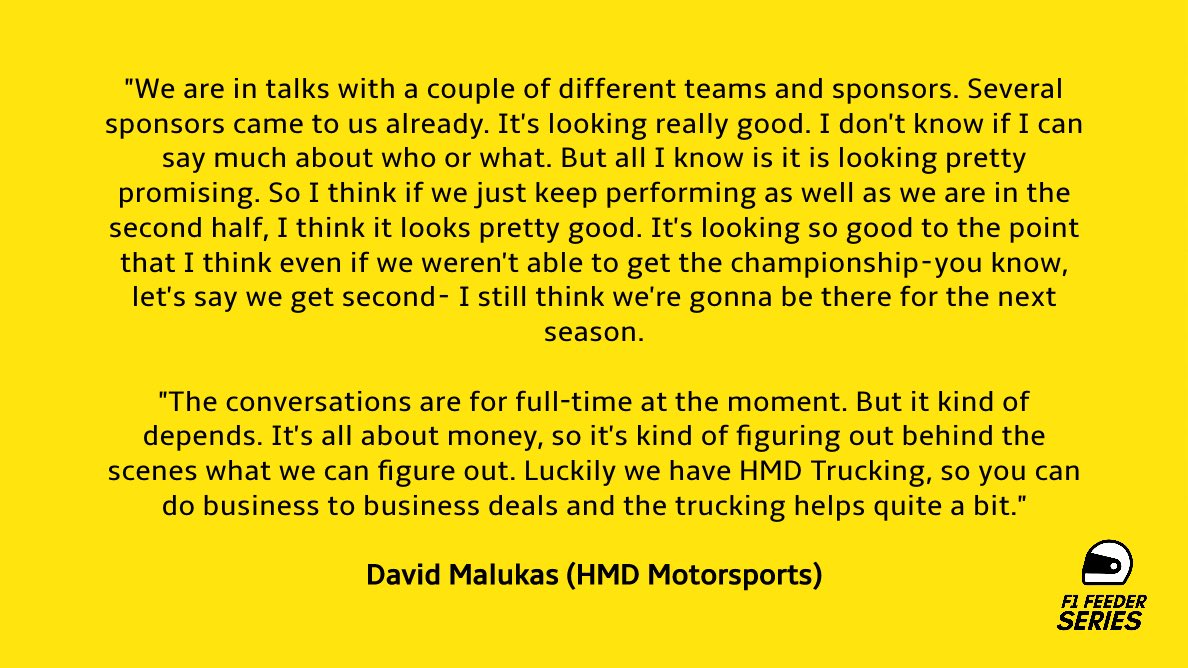 mrdemmendaal's tweet image. NEWS: While Kyle Kirkwood and Devlin DeFrancesco are both in contention for an #INDYCAR seat, as per @RACERmag, so is David Malukas 💪

The 19-year old American, currently P2 in Indy Lights points, told me last week there’s “about a 65-70%” chance that he is in IndyCar in 2022 👇