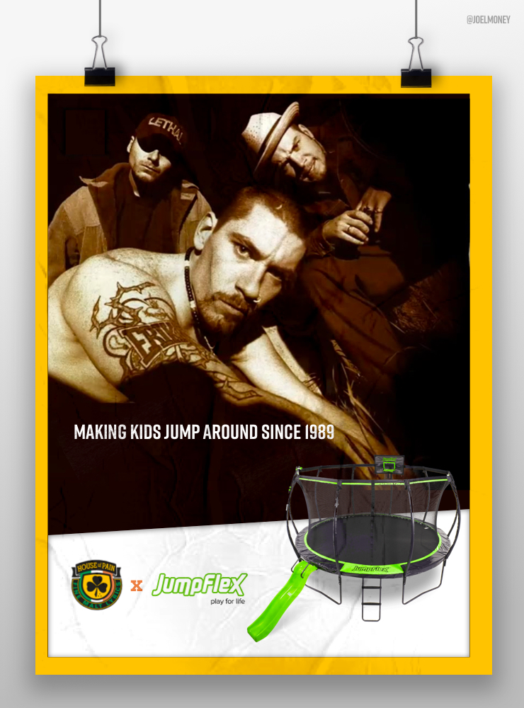 joelmoney's tweet image. @OneMinuteBriefs
#TRAMPOLINES
#randomwords

Pack it up, 
pack it in, let me begin

I came to win, 
battle me that&apos;s a sin