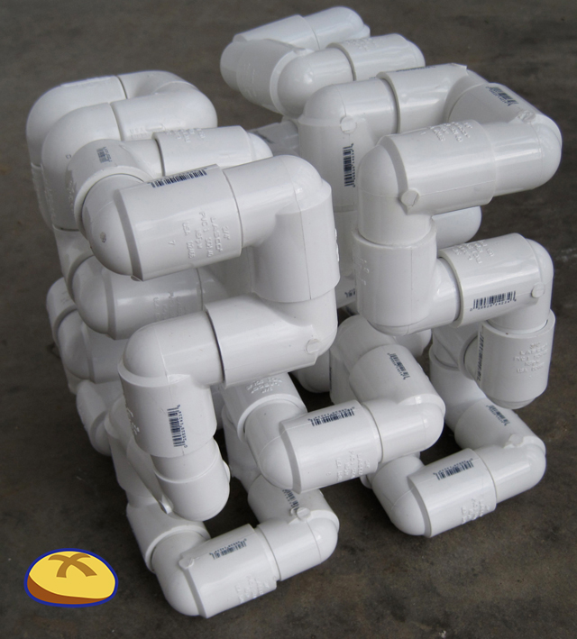 Had to hit more than one big box store  for this Hilbert curve #mathbun #fractals