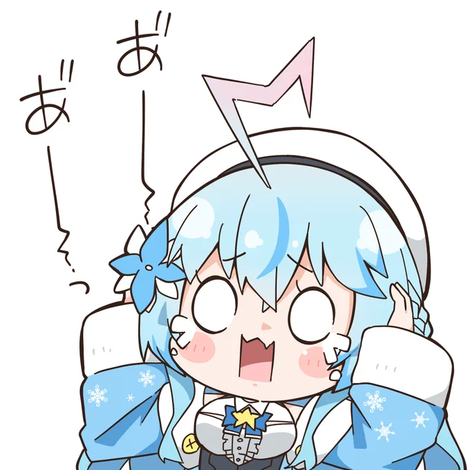 #LamyArt
#らみらいぶ 

絶叫ラミィちゃん☃

バイオハザードヴィレッジクリアおめでとうー!!㊗🎊✨ 