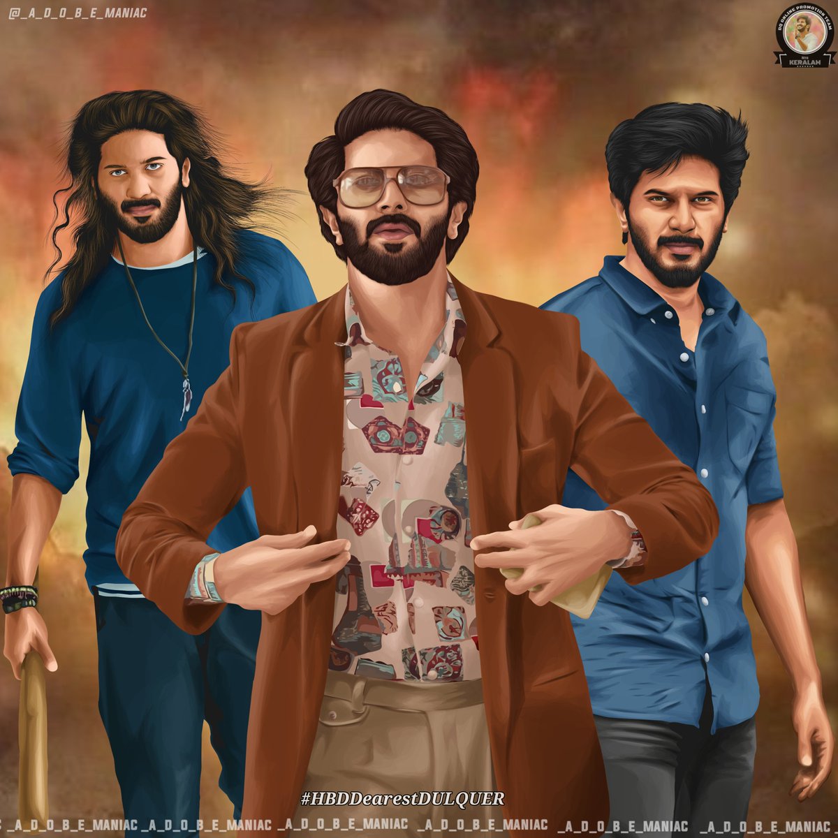 AswinDqzz's tweet photo. Happy Birthday to the Charm, Champ and Dynamic our @dulQuer 🤩🔥

Here is the  special sketch(1)from @dqnte_keralam 🥰

Design : _a_d_o_b_e_maniac

#HBDDearestDULQUER 🤍
#DulquerSalmaan 🥰 https://t.co/BQimhwHXRq