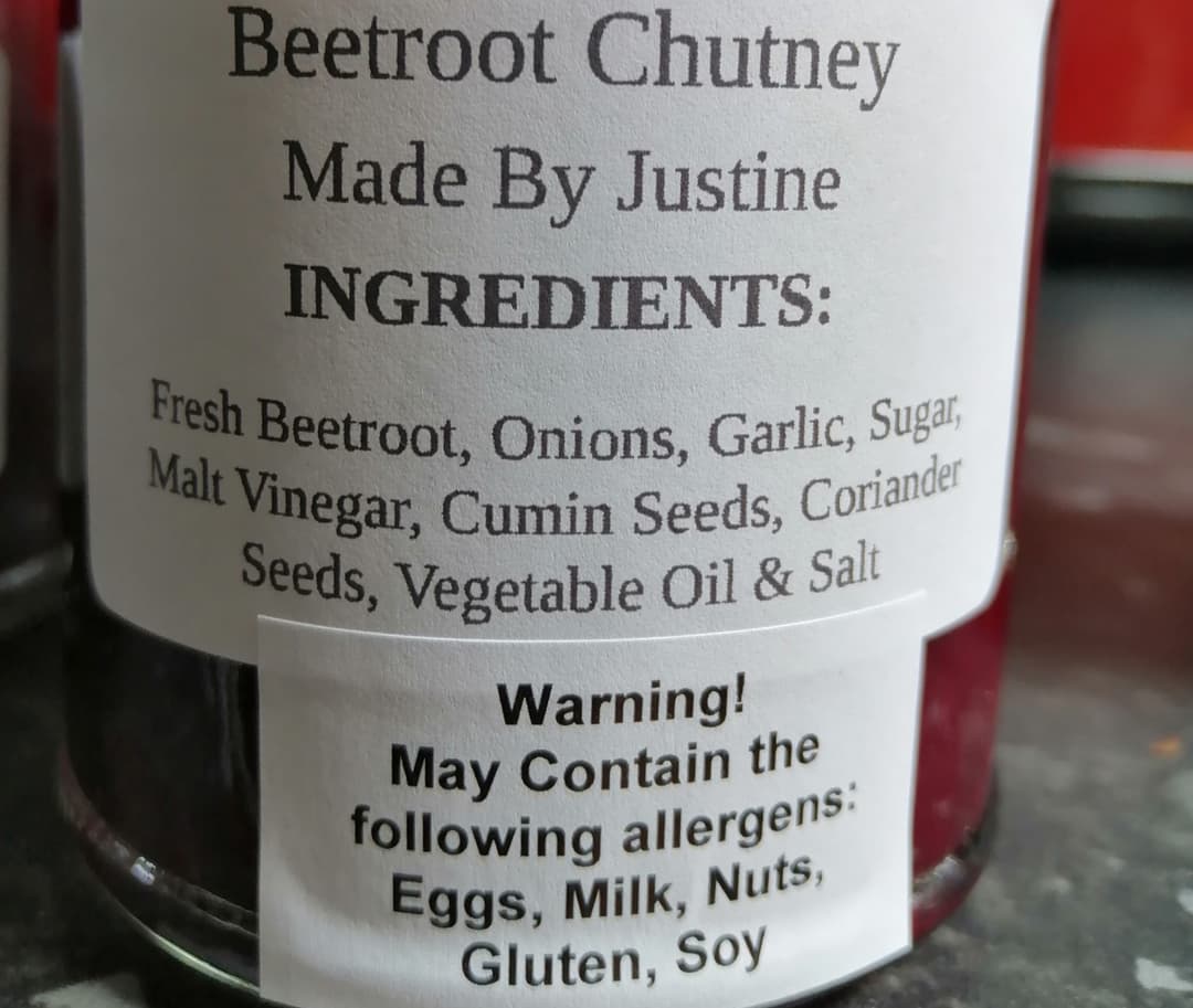 MadebyJustine's tweet photo. From Plot to jar within 24hrs.
My #homegrown beetroot
#BeetrootChutney
All my #Fundraising @HookGClub Preserves from now on with have new labelling with a full list of ingredients as I am Food Safety Registered with East Riding of Yorkshire Council. 👍🏻 https://t.co/relPV20hnp