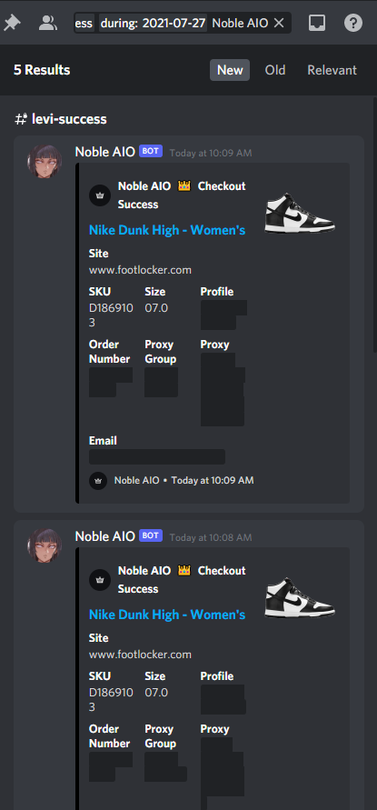 Levi_S3nP4i's tweet photo. 7 pairs, not bad but still not the best. S/O @Noble_AIO @wrathsoftware @MEKRobotics 

@StepBroACO 

Proxies:
@KermitProxies 
@Leafproxies 
@mushroomproxy https://t.co/2Z4seFBIV0