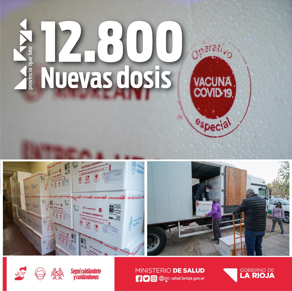 JuanVergaralr's tweet photo. Hoy recibimos 12.800 nuevas dosis de vacunas para toda la provincia. Hemos llegado al 79% de los mayores de 18 años inoculados con primeras dosis. Agradezco el apoyo del gobernador @QuintelaRicardo y a todo el gabinete con quienes trabajamos coordinadamente https://t.co/1excPhx4bj