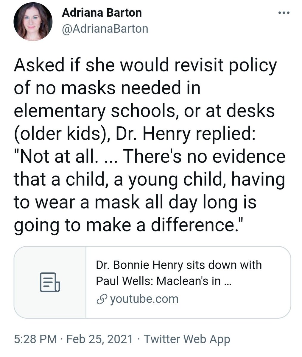 beansprouts_mom's tweet photo. Just gonna leave these here as I try to come to terms with the fact there are physicians in BC & AB arguing against one of the most basic safety measures to protect my too-young-to-vax kids.
#MasksSaveLives #COVIDisAirborne
@DoctorsOfBC @cpsbc_ca @CPSA_CA https://t.co/WoATMyY58v