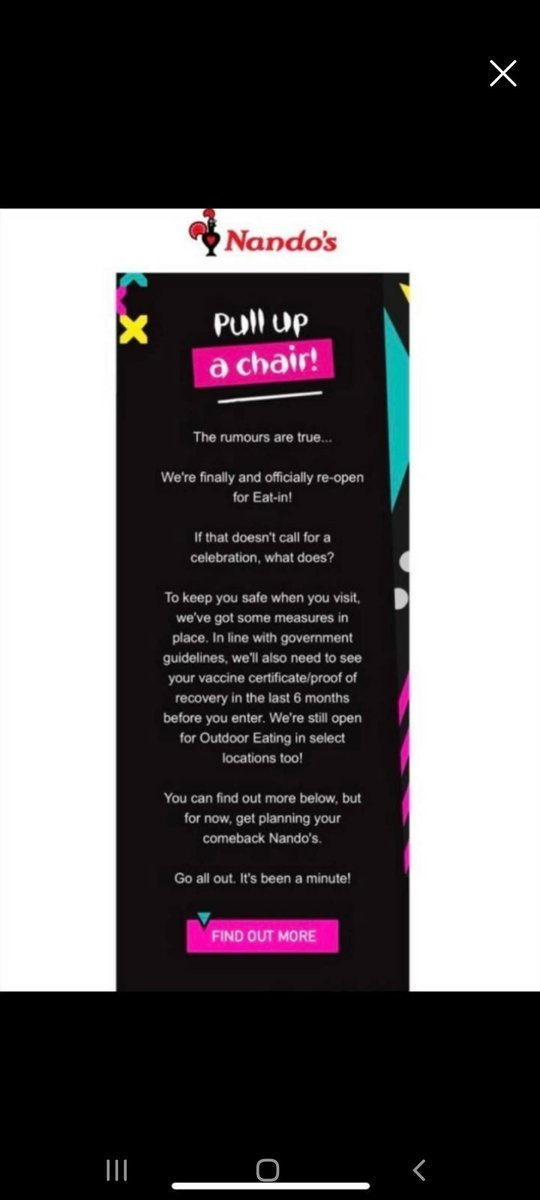 Julietthe3rd's tweet photo. I will never buy another sauce or eat at any of your restaurants again!!!!! Shame on you!!!!!!!!!  @NandosUK #boycottnandos https://t.co/UzrBTECuiO