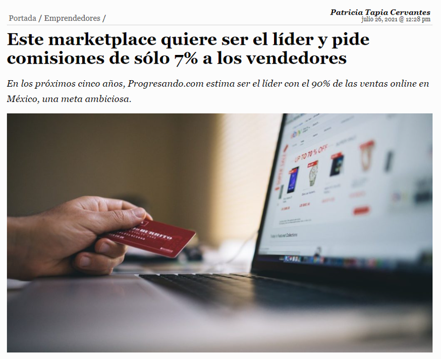 Progresando1's tweet photo. En los próximos cinco años, https://t.co/qYFrbLTWNe estima ser el líder con el 90% de las ventas online en México, una meta ambiciosa.

¡Gracias por la nota @Forbes_Mexico y @ptcervantes!

#ecommerce #innovation #marketplace 

https://t.co/DmYpqhmxzw https://t.co/b5Ik1iW7Mo