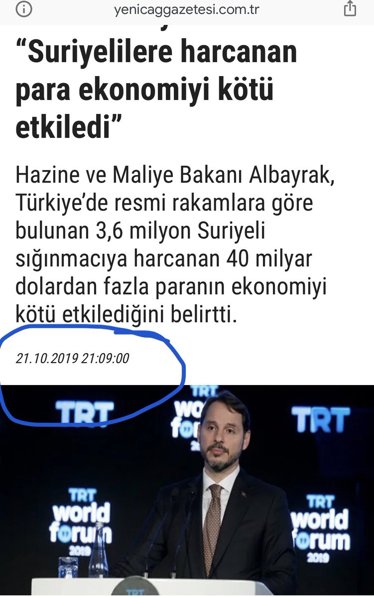 Dönemin Ekonomi bakanı 2019 yılında ekonominin kötü olmasının sebeplerinden bir tanesinin Suriyelilere harcanan 40milyon dolar demiş.😊 şimdi Suriyeliler giderse ekonomimiz Çökermiş🤣 koskoca Bakan yalanmı dicem?