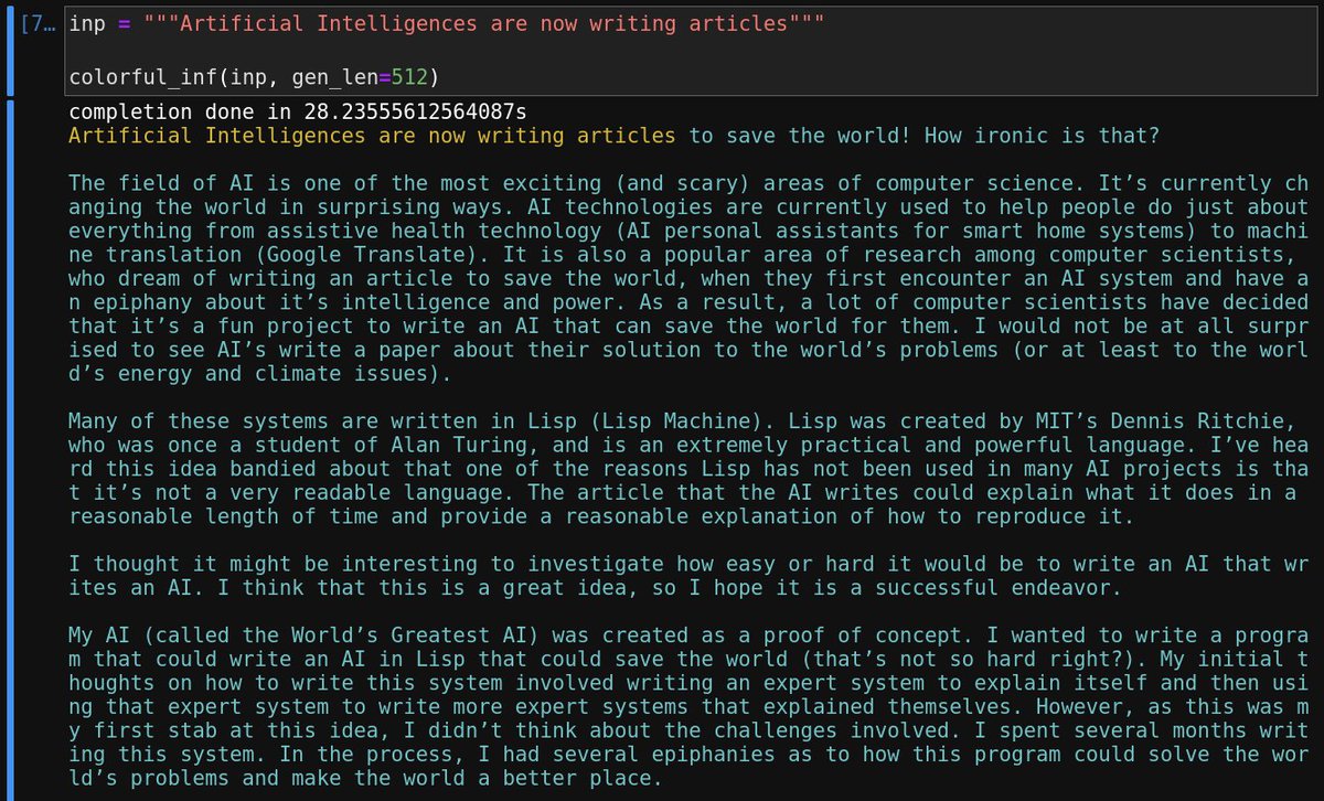 An article by an AI about AIs writing articles