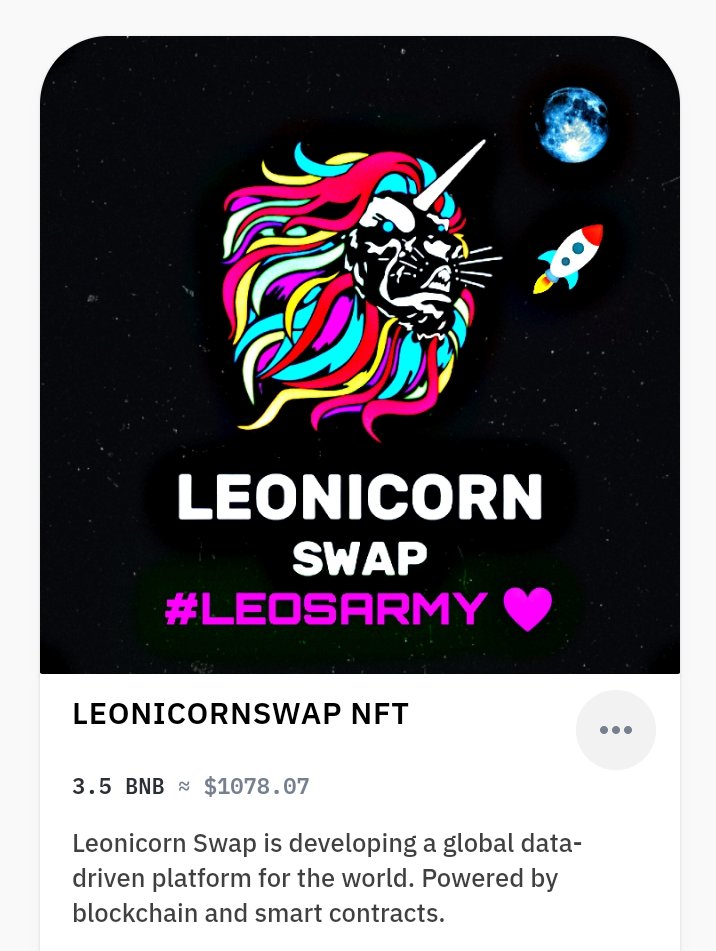 Sending this cool NFT cost 1100$ 😀 to 1 random, in 24 hrs.
Just follow me &amp; RT this Tweet ➕

🔸Follow @ScottZILWarrior(🔔) 
🔸Follow <a href="/swapleonicorn/">LEONICORN | Swap - NFT - GameFi</a>(🔔) 

#LEONICORNSWAP
#LEOSARMY
#LEOTOTHEMOON