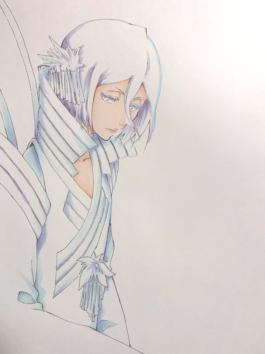 蜜秀 朽木ルキア 卍解 白霞罸 Bleach