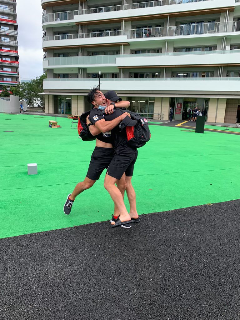 LEANSQUAD (@phil_mackenzie1) on Twitter photo This photo says it all!!! This is the exact moment <a href="/NHirayama10/">Nate Hirayama</a> and Lucas Hammond found out they made the Rugby 7s quarterfinals…
Just goes to show you how much this means to them ☺️🙌🏻
P.S. Olympian <a href="/melissa_hp10/">Melissa Humana-Paredes</a> snapped this photo in the village 👌🏻 #Olympics #Rugby7s <a href="/CBC/">CBC</a> This photo says it all!!! This is the exact moment <a href="/NHirayama10/">Nate Hirayama</a> and Lucas Hammond found out they made the Rugby 7s quarterfinals…
Just goes to show you how much this means to them ☺️🙌🏻
P.S. Olympian <a href="/melissa_hp10/">Melissa Humana-Paredes</a> snapped this photo in the village 👌🏻 #Olympics #Rugby7s <a href="/CBC/">CBC</a>