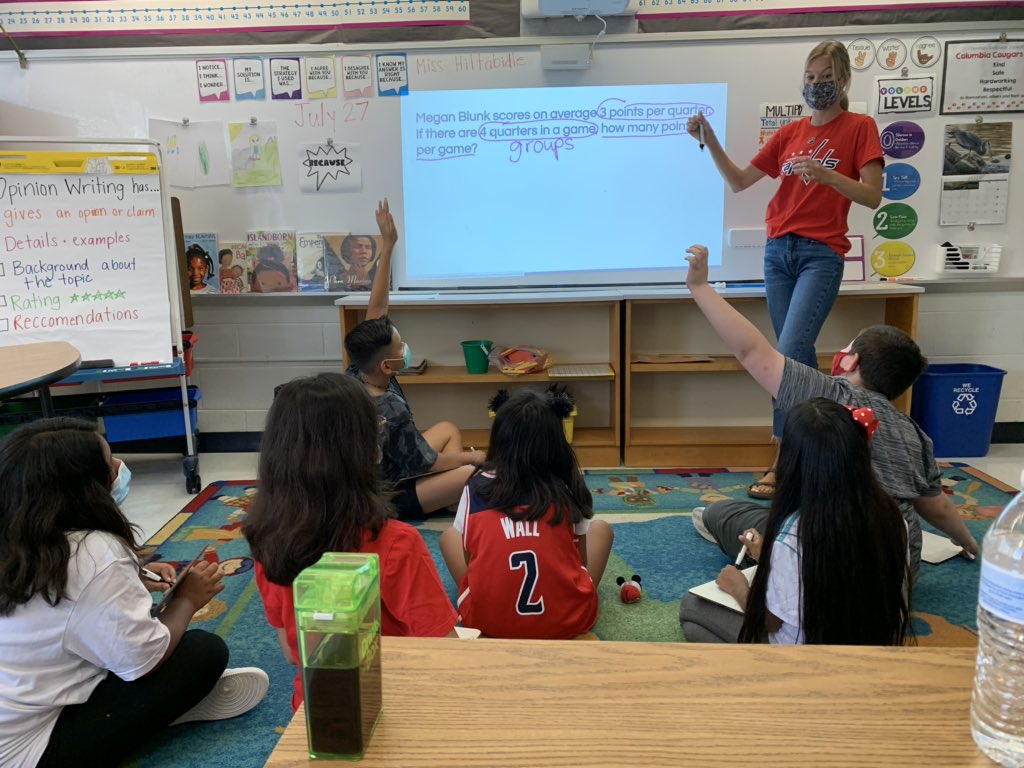 Only three days of summer programming left @Columbia_es and today was Jersey Day. Lots of participation from Ss and Ts. Instructional Council getting master schedule and school improvement planning done and Ss are engaged in fun filled learning! @fcpsr2 @CES_Bieber #summerstrong