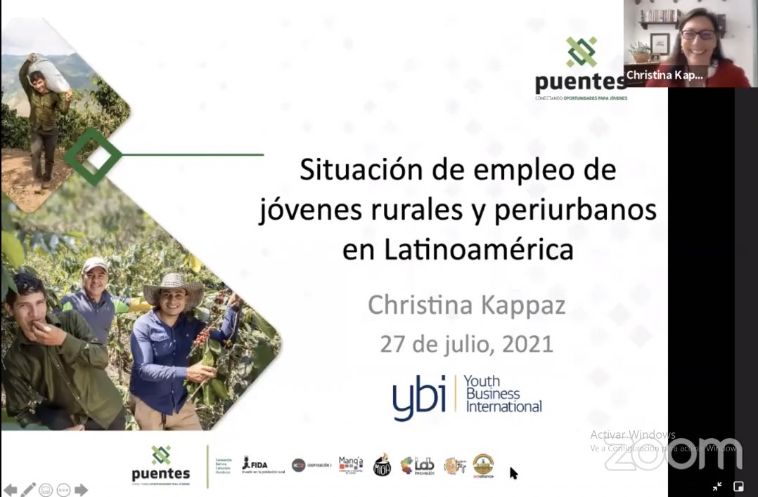During the launch of the project #Puentes for rural youth in Colombia, Bolivia, and Honduras, I shared the context in Latin America, where youth unemployment rates sadly grew to 30% in the pandemic. But I'm smiling bc of the inspiring stories of youth overcoming the challenges.