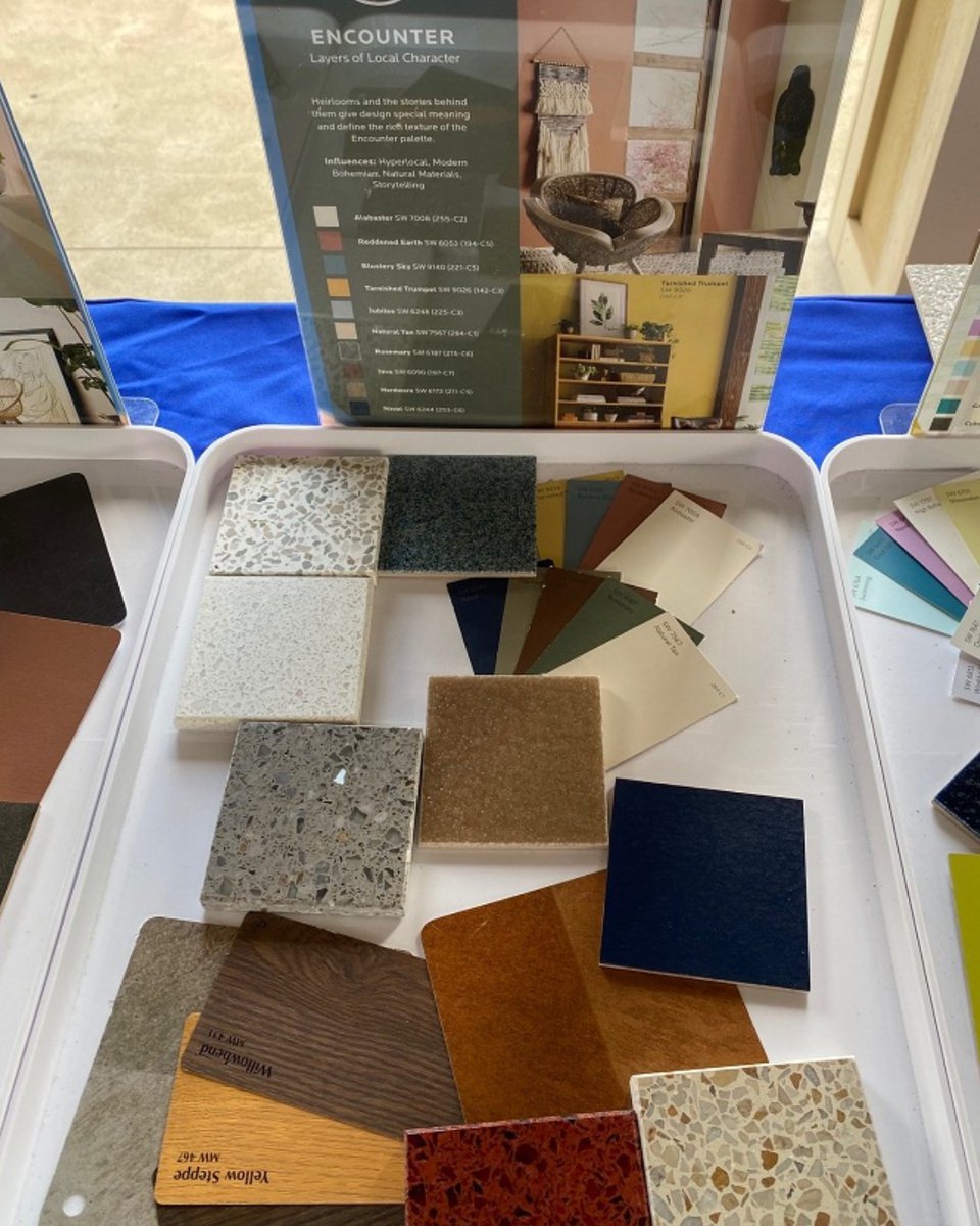 The Encounter color palette from Sherwin Williams is influenced by storytelling, natural materials and a modern bohemian vibe. Now to find the perfect macrame wall hanging!