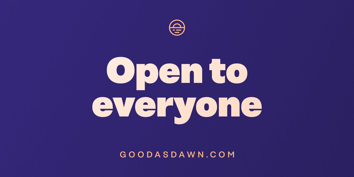 Today is a bit special for us. Anyone who wants to try Dawn can now do so. The journey can truly begin—let's do this together 🌅

goodasdawn.com