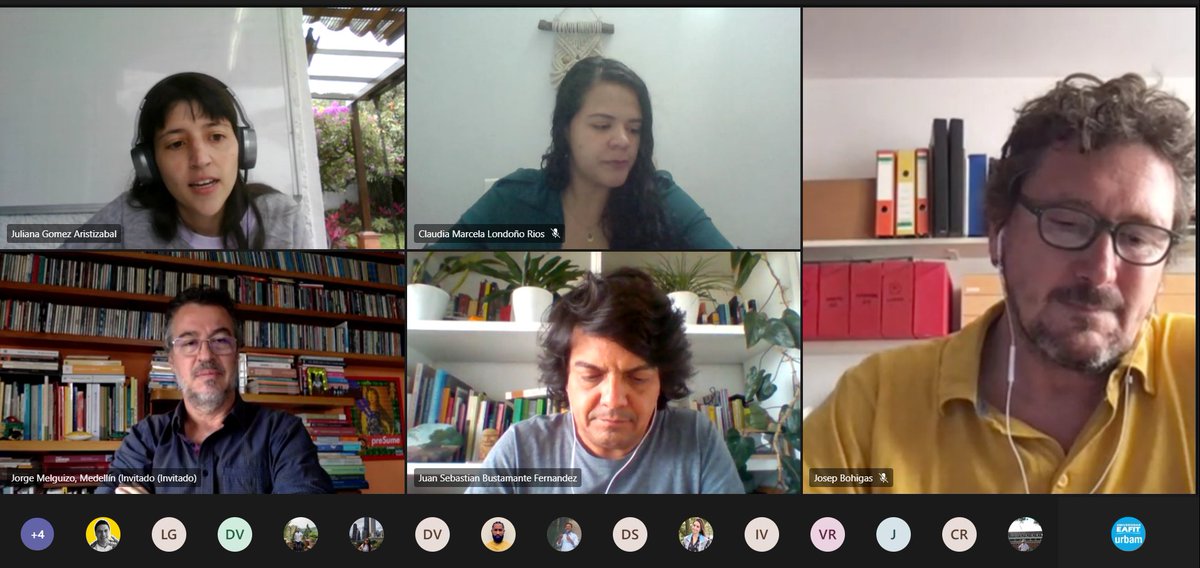 Así se desarrolla la segunda sesión de nuestro curso de Urbanismo Social, con el diálogo abierto, "¿Cuál es el rol de la calle en tiempos de crisis?" donde invitados nacionales e internacionales nos cuentan sobre los retos de las calles de nuestras ciudades hoy 🏙️🌳👫

<a href="/EAFIT/">Universidad EAFIT</a>
