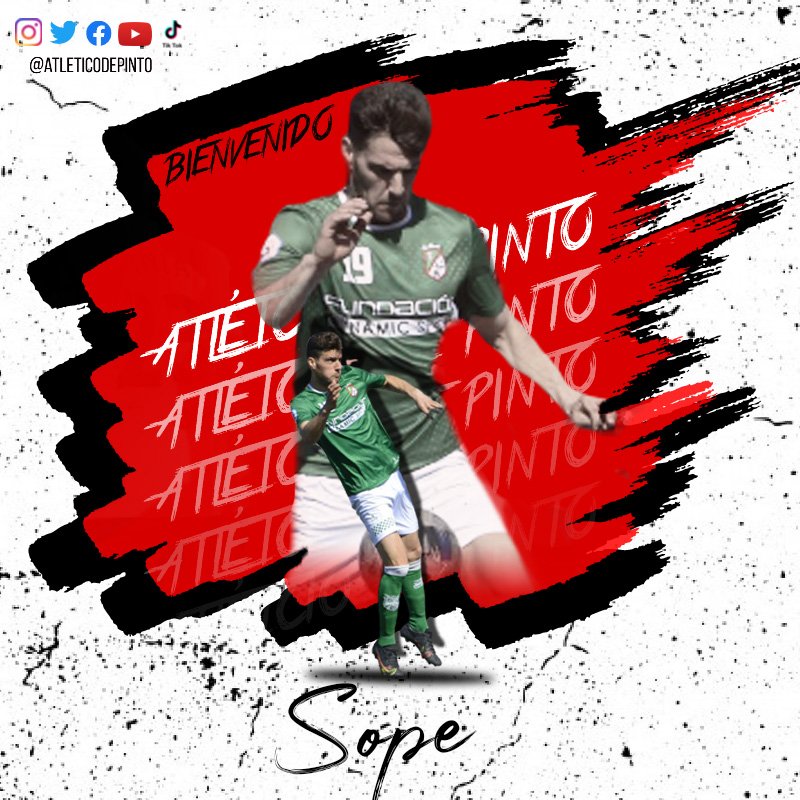 atleticodepinto's tweet photo. 💥 OFICIAL 💥

👉 Jonathan Sopeña (@jonsope9), nuevo jugador del Atlético de Pinto. #SomosPinto

📌 https://t.co/fqkNIONN5c

¡Vamos Pinto! ⚫🔴 https://t.co/gZeGs3thlp