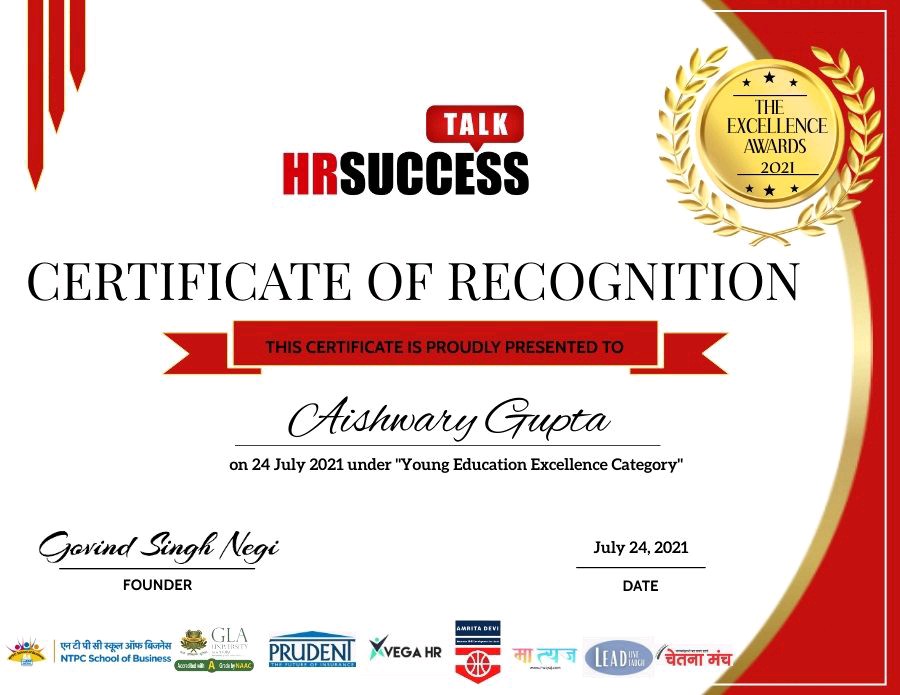 0xAishwary's tweet photo. Elated to share that I've won the "The Excellence Award 2021" under the category of "Young Education Excellence Award" for my efforts on #Blockchain, #DeFi and #Crypto teachings. 

#success https://t.co/VouHwkGwmv https://t.co/7660pZWJwy