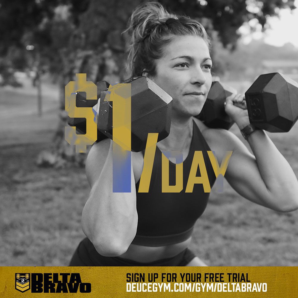 DEUCE_Gym's tweet photo. RING THE ALARM! 💸 We’ve got the world’s best global a training solution..DELTA BRAVO is now just $1 per day! 

DELTA BRAVO: The DEUCE at Home Training Experience is serving men and women in half a dozen countries. Join us! 🌎 | #HoldTheStandard

🆓 Trial: https://t.co/WOyLZRMhlu https://t.co/o87KR8t2W0