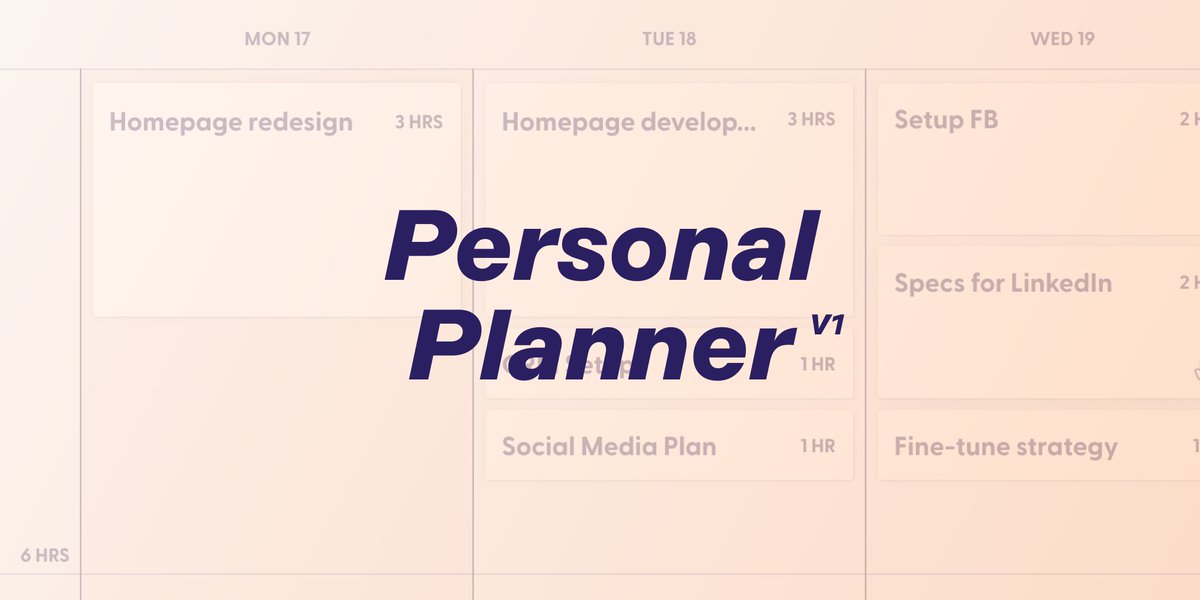 Introducing the Personal Planner. One of the features we believe will have the most impact on our customers. Planning your week just became as easy as drag and drop!

Try it now 👉 goodasdawn.com