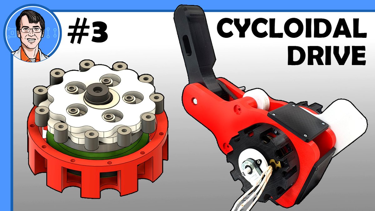 XRobotsUK's tweet photo. New YouTube video - further Cycloidal Drive developments and some Robot Dog leg testing. https://t.co/S99payA2hW
#robotics #robotdog #cycloidaldrive #cycloidal #3dprinted #3dprinting #bldc https://t.co/Xpj6xOTFRP