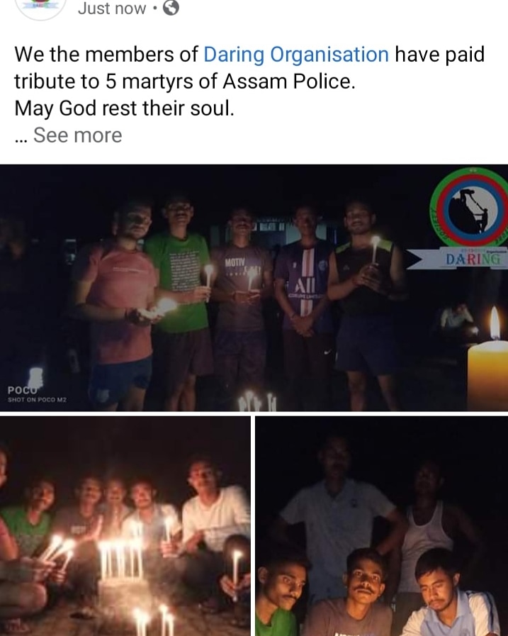 Daring_Org's tweet photo. We the members of @Daring_Org have paid tribute to 5 martyrs of Assam Police.
May God rest their soul.

@CMOfficeAssam
@assampolice 
@Dhubri_Police https://t.co/dN4kgIvQXp