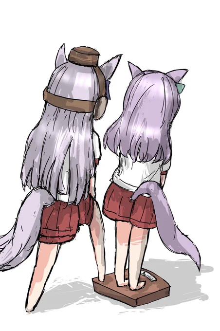 身体測定の日 #メジロマックイーン #ゴールドシップ #ウマ娘 