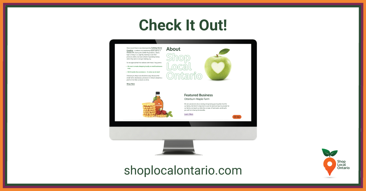 ShopLocalONT's tweet image. Buying local helps by keeping money in the community and supporting your neighbours. As a bonus, you get fresh and delicious products, like produce, meat, snacks and desserts. Shop now and see what it's all about at ecs.page.link/4tHkR 

 #shoplocal #supportlocal #shopsmall