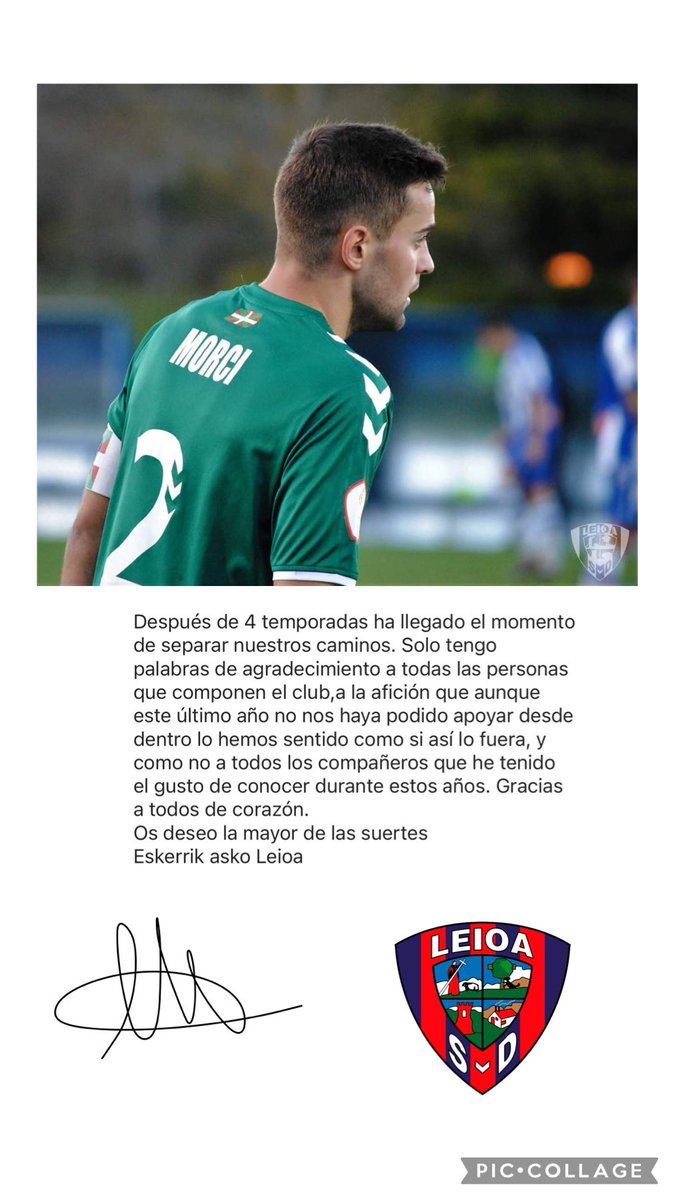 Eskerrik asko <a href="/SDLEIOAoficial/">S.D. Leioa</a> 🔵🔴